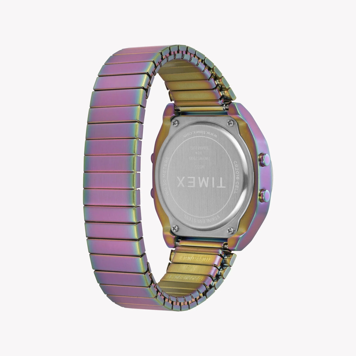 Timex Women's Purple Stainless Steel Watch, Digital Display | T80