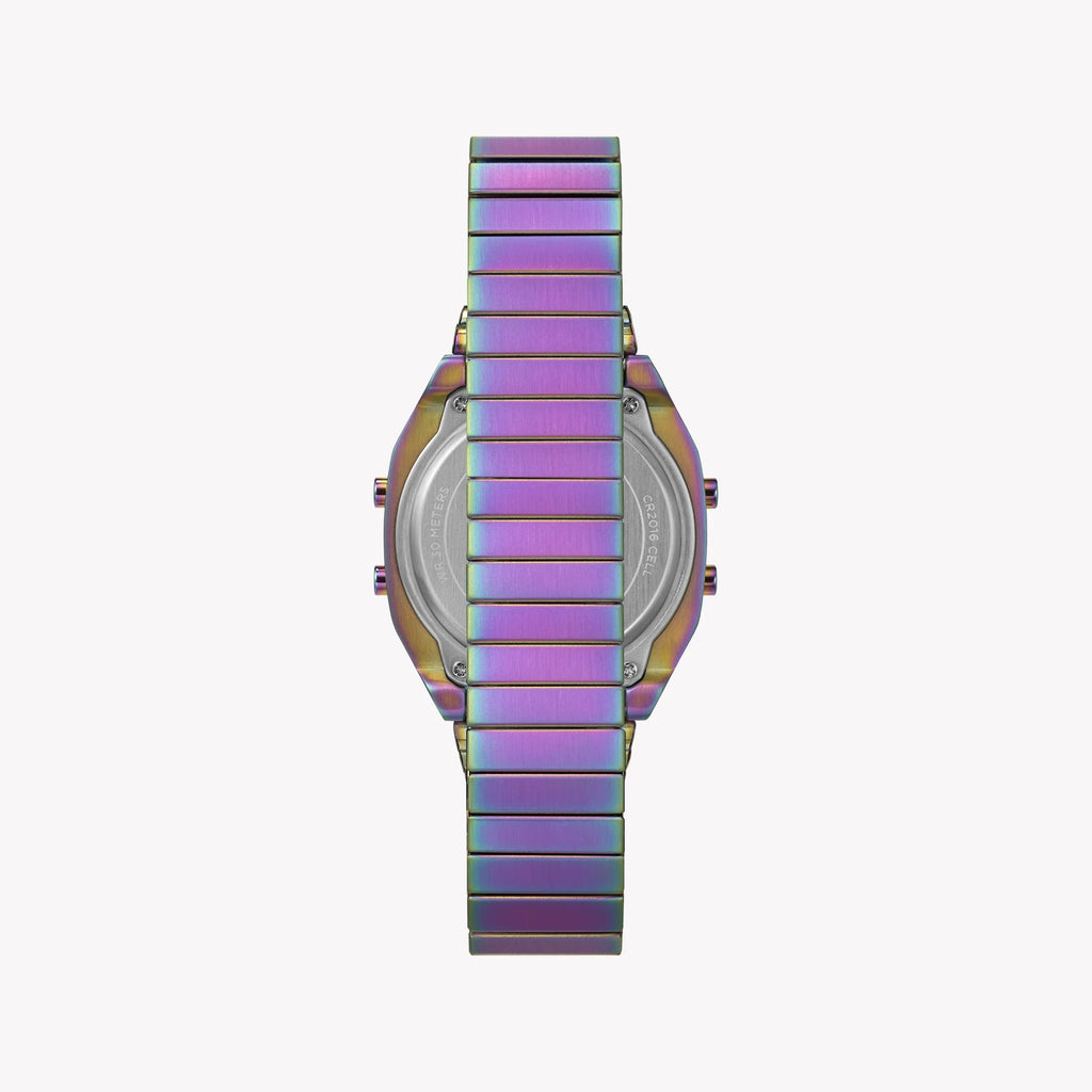 Timex Women's Purple Stainless Steel Watch, Digital Display | T80