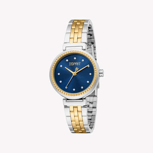 Esprit Women's Silver & Gold Stainless Steel Watch | Es1l506m0085