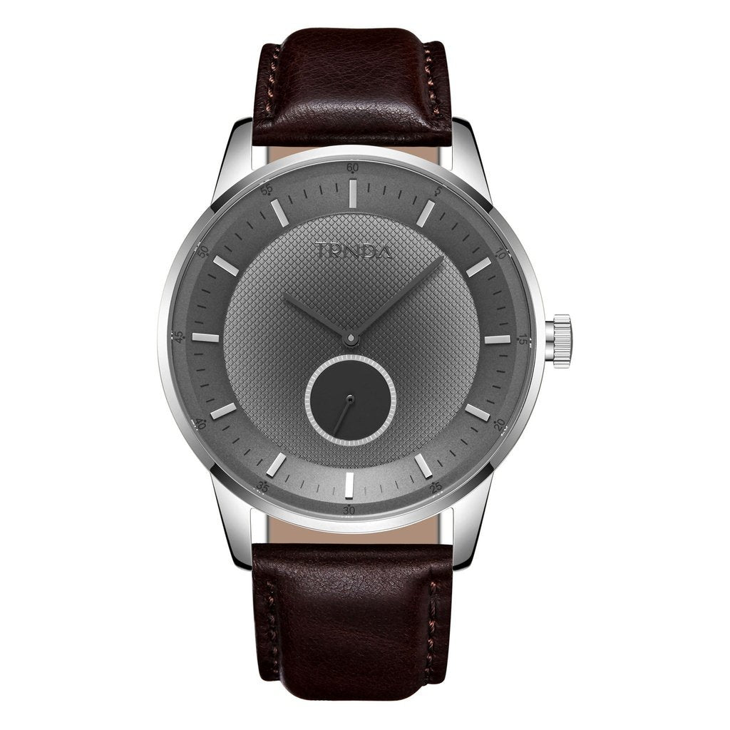 Trnda Men's Stainless Steel Watch, Black Dial | Trnd-M43-Bk